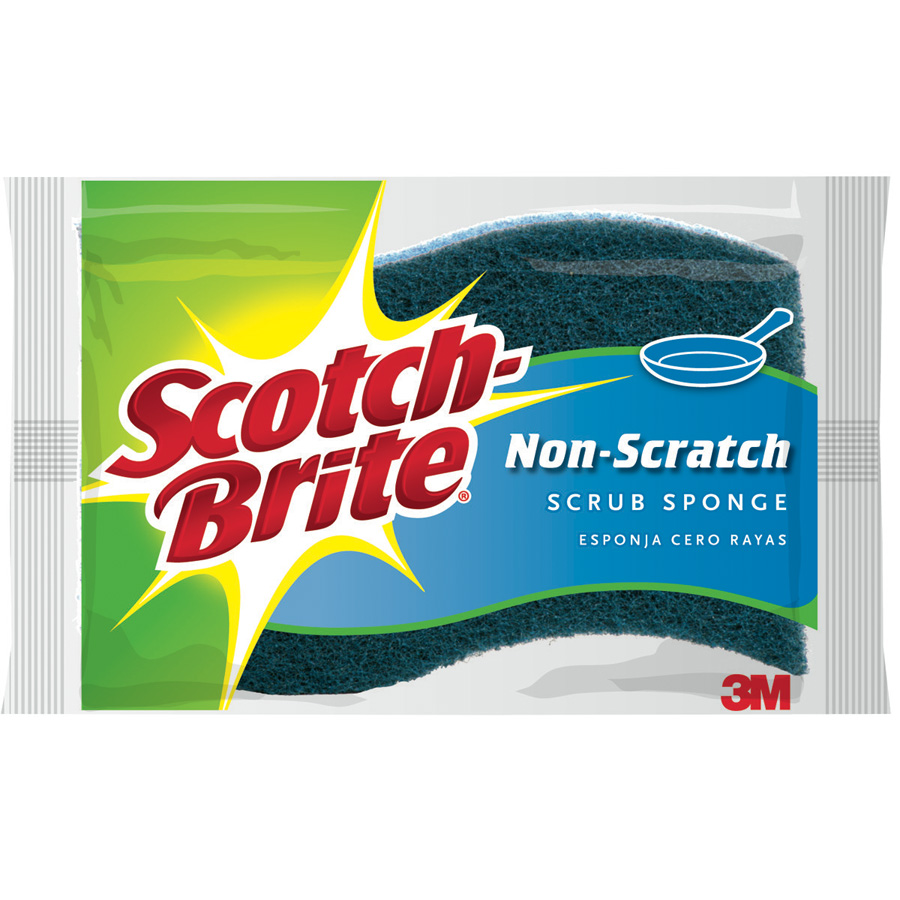 SCOTCH BRITE SCRUB SPONGE 1 PK NON-SCRATCH
