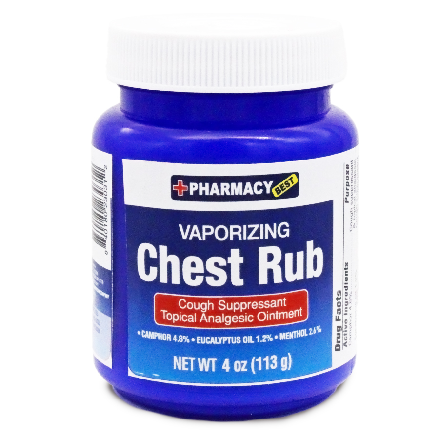 PHARMACY BEST CHEST RUB 4 OZ VAPORIZING