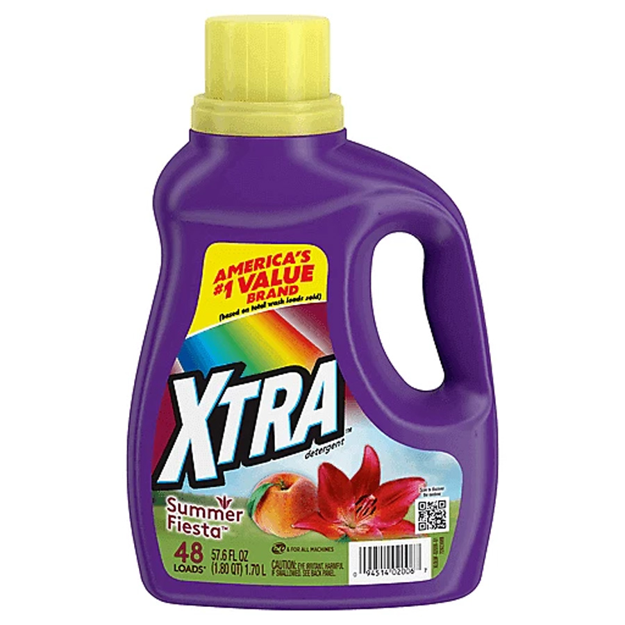 XTRA LIQUID DETERGENT 57.6 OZ SUMMER FIESTA 48 LOADS