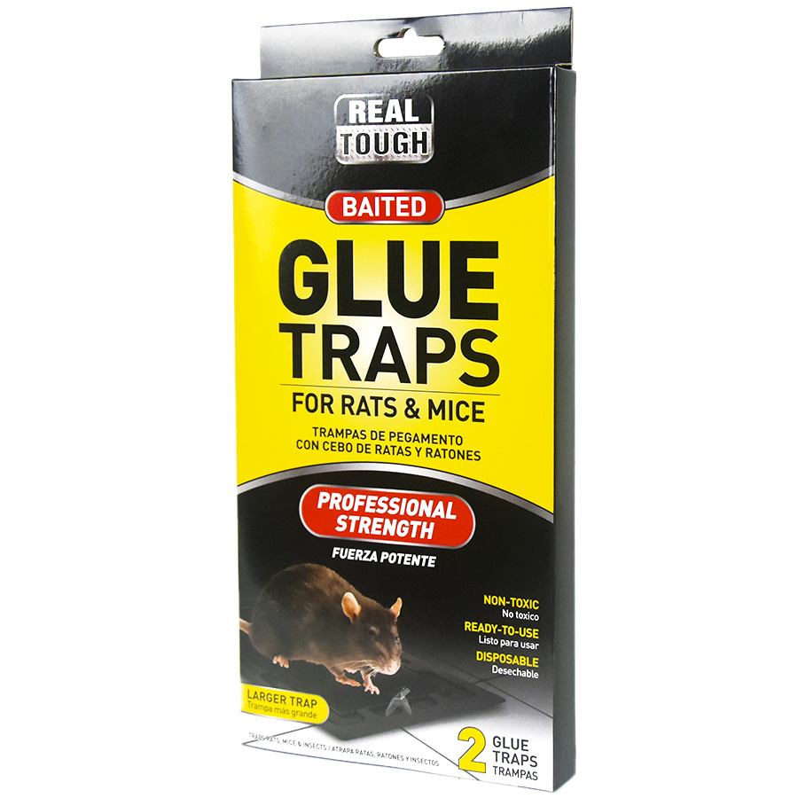 REAL TOUGH BAITED GLUE TRAP 2 PK