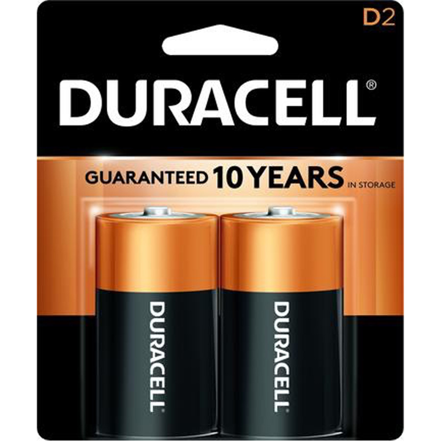 DURACELL BATTERIES D2 COPPERTOP