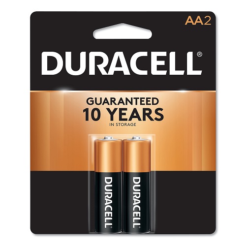 DURACELL BATTERIES AA2 COPPERTOP