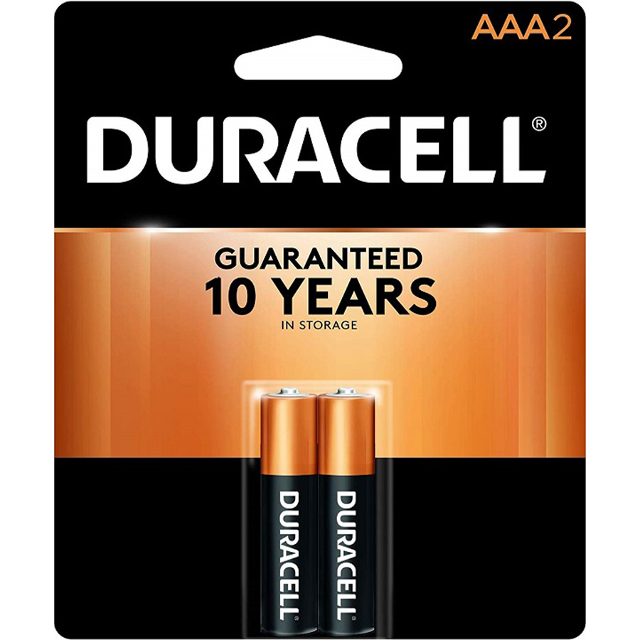DURACELL BATTERIES AAA2 COPPERTOP