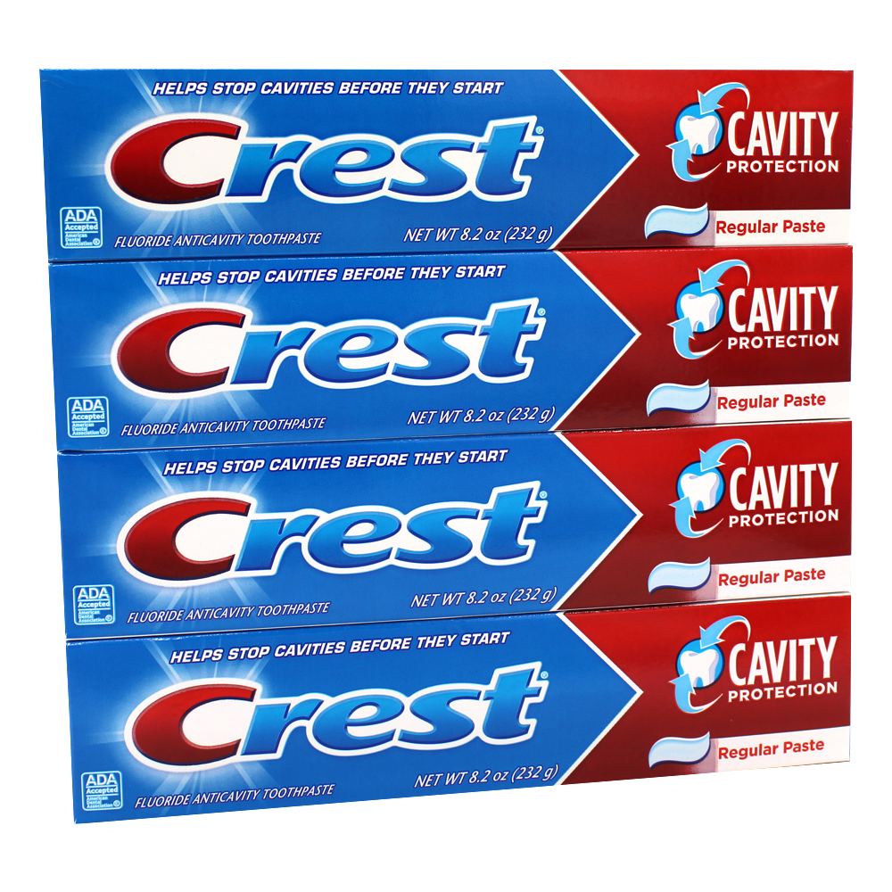 CREST TOOTHPASTE 8.2 OZ 4CT QUAD PACK REGULAR