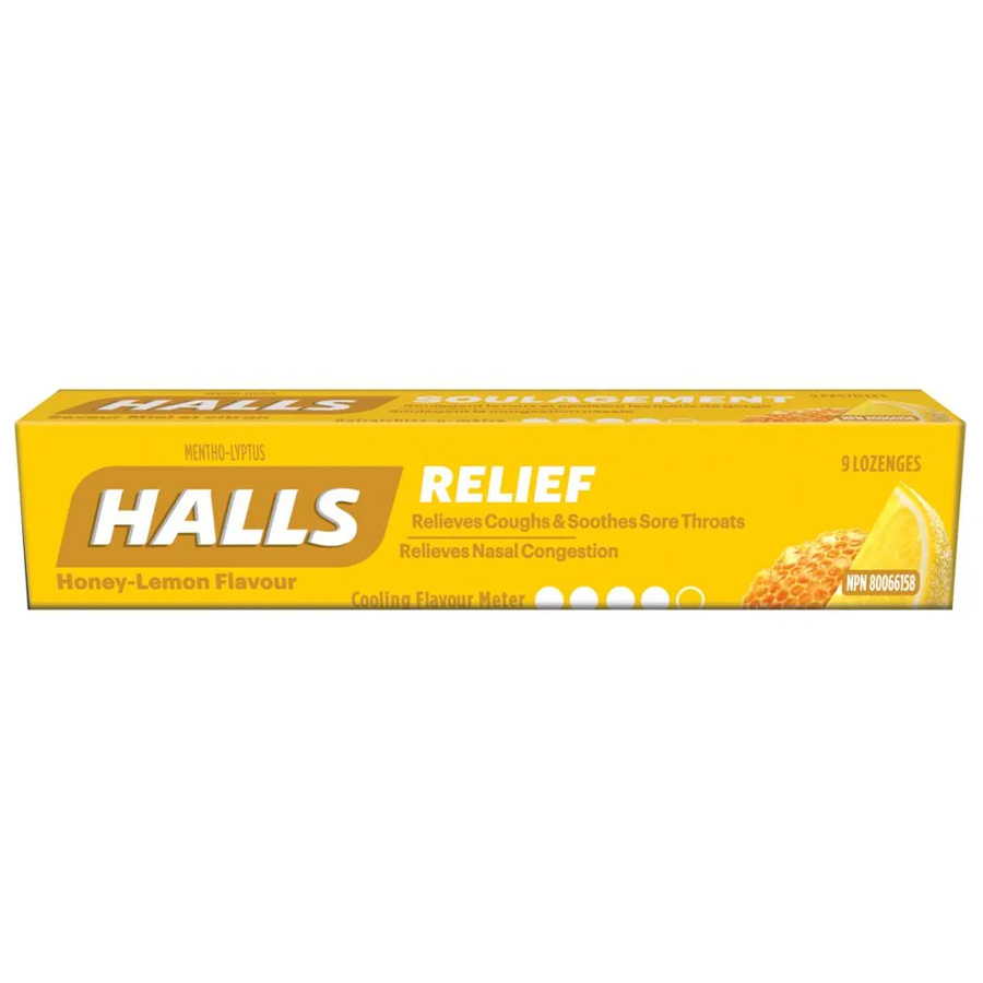 HALLS COUGH DROPS 9 CT HONEY (MEXICO)