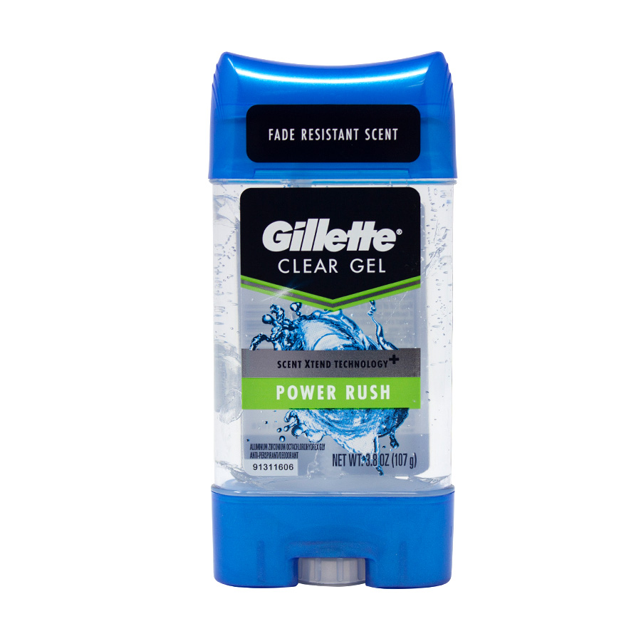 GILLETTE CLEAR GEL STICK 70 ML POWER RUSH