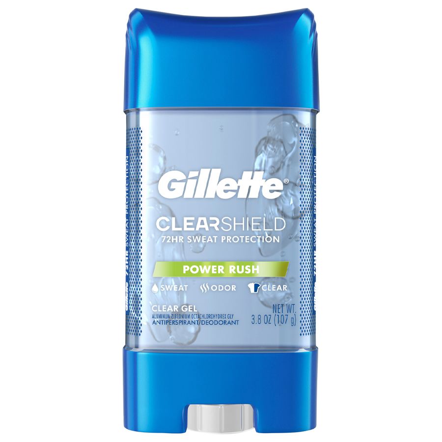 GILLETTE CLEAR GEL STICK 108 G POWER RUSH