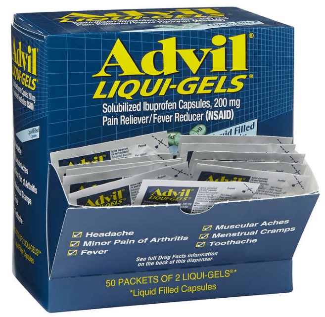 ADVIL LIQUI GEL CAPS 2 CT DISPENSER BOX