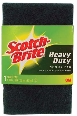 SCOTCH BRITE SCOURING PADS 6 X 4 IN HEAVY DUTY